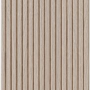 Designs Of Distinction 3/4" Tall Bevel Slat Tambour - White Oak (12"W x 48"L) 011248202WK1